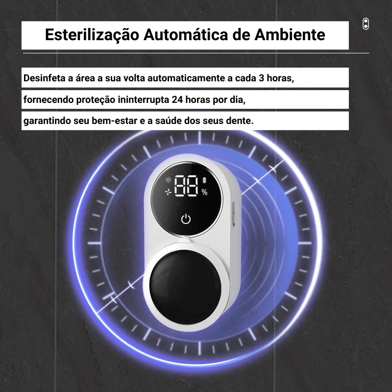 Higienizador de Escova de Dentes Recarregável - TechBrush