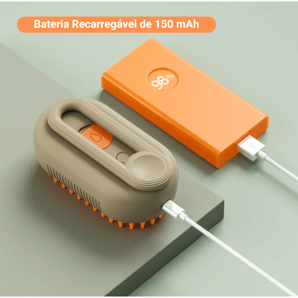 Escova c/ Vaporizador Elétrica Pet - PetClean